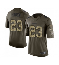 Pittsburgh Steelers #23 Joe Haden Elite Green Salute to Service Football Jersey