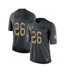 Pittsburgh Steelers #26 Mark Barron Limited Black 2016 Salute to Service Football Jersey