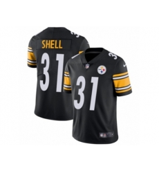 Pittsburgh Steelers #31 Donnie Shell Vapor Untouchable Limited Black Team Color NFL Jersey