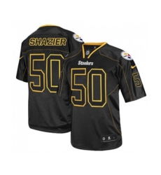 Pittsburgh Steelers #50 Ryan Shazier Elite Lights Out Black Football Jersey