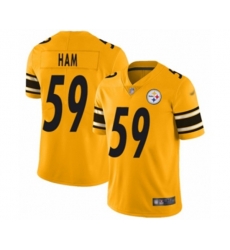Pittsburgh Steelers #59 Jack Ham Limited Gold Inverted Legend Football Jersey