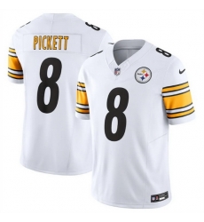 Pittsburgh Steelers #8 Kenny Pickett White 2023 F.U.S.E. Vapor Untouchable Limited Jersey
