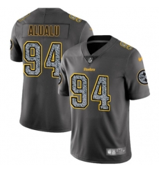 Pittsburgh Steelers #94 Tyson Alualu Gray Static Vapor Untouchable Limited NFL Jersey