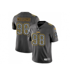 Pittsburgh Steelers #98 Vince Williams Gray Static Men NFL Vapor Untouchable Limited Jersey