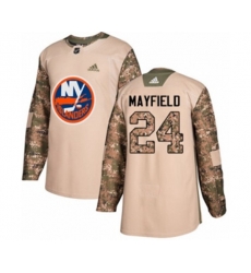 New York Islanders #24 Scott Mayfield Authentic Camo Veterans Day Practice NHL Jersey