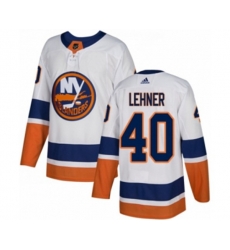 New York Islanders #40 Robin Lehner Authentic White Away NHL Jersey