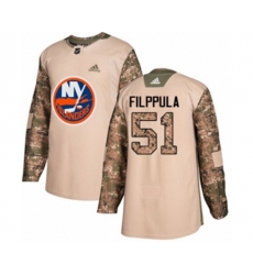 New York Islanders #51 Valtteri Filppula Authentic Camo Veterans Day Practice NHL Jersey