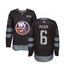 New York Islanders #6 Ryan Pulock Authentic Black 1917-2017 100th Anniversary NHL Jersey
