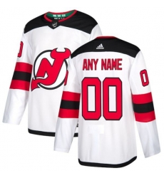 New Jersey Devils Custom White Away Authentic Jersey