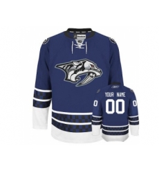 Nashville Predators Custom Jersey Blue Third Man Hockey