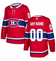 Montreal Canadiens Custom Red Authentic Jersey