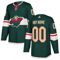 Minnesota Wild adidas Green Authentic Custom Jersey