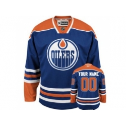 Edmonton Oilers Custom Oilers Jersey Light Blue Home Man Hockey