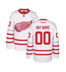 Detroit Red Wings Custom White 2017 Centennial Classic Premier Hockey Jersey