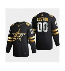 Dallas Stars Custom Black Golden Edition Limited Stitched Hockey Jersey
