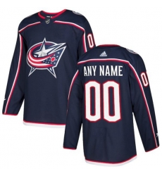 Columbus Blue Jackets Custom adidas Navy Authentic Jersey
