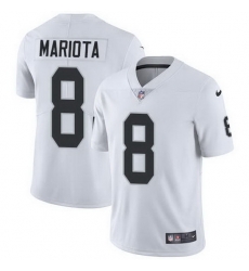Las Vegas Raiders #8 Marcus Mariota White Men Stitched NFL Vapor Untouchable Limited Jersey