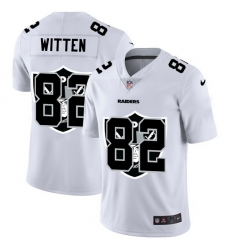 Las Vegas Raiders #82 Jason Witten White Men Nike Team Logo Dual Overlap Limited NFL Jersey