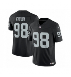 Las Vegas Raiders #98 Maxx Crosby Black 2023 F.U.S.E Vapor Untouchable Stitched Football Jersey