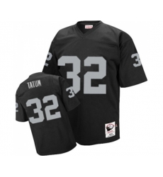 Oakland Raiders #32 Jack Tatum Black Authentic Throwback Football Jersey