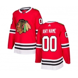 Chicago Blackhawks Customized Premier Red Home NHL Jersey