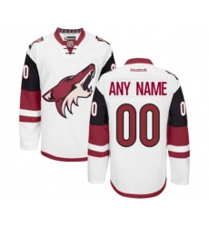 Arizona Coyotes Customized Authentic White Away Hockey Jersey