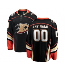 Anaheim Ducks Customized Fanatics Branded Black Home Breakaway Hockey Jersey