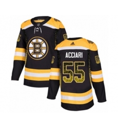 Adidas Boston Bruins #55 Noel Acciari Authentic Black Drift Fashion NHL Jersey