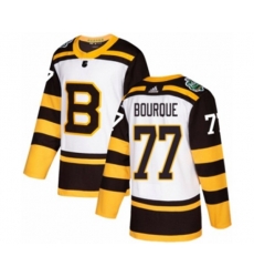 Adidas Boston Bruins #77 Ray Bourque Authentic White 2019 Winter Classic NHL Jersey
