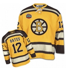Boston Bruins #12 Adam Oates Authentic Gold Winter Classic NHL Jersey