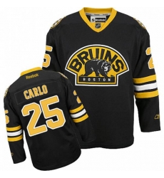 Boston Bruins #25 Brandon Carlo Premier Black Third NHL Jersey