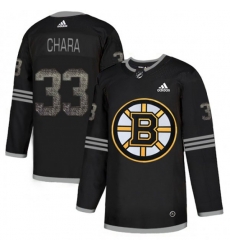 Boston Bruins #33 Zdeno Chara Black Authentic Classic Stitched NHL Jersey