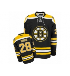 Reebok Boston Bruins #28 Dominic Moore Authentic Black Home NHL Jersey