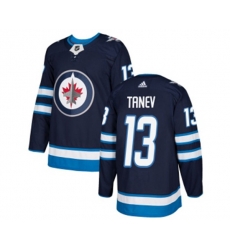 Winnipeg Jets #13 Brandon Tanev Authentic Navy Blue Home NHL Jersey
