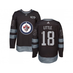Winnipeg Jets #18 Bryan Little Black 1917-2017 100th Anniversary Stitched NHL Jersey