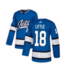 Winnipeg Jets #18 Bryan Little Premier Blue Alternate NHL Jersey