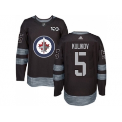 Winnipeg Jets #5 Dmitry Kulikov Black 1917-2017 100th Anniversary Stitched NHL Jersey