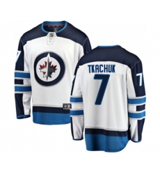 Winnipeg Jets #7 Keith Tkachuk Fanatics Branded White Away Breakaway NHL Jersey