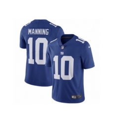 New York Giants #10 Eli Manning Vapor Untouchable Limited Royal Blue Team Color NFL Jersey