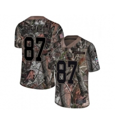 New York Giants #87 Sterling Shepard Limited Camo Rush Realtree Football Jersey