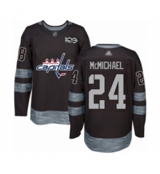 Washington Capitals #24 Connor McMichael Authentic Black 1917-2017 100th Anniversary Hockey Jersey