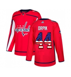 Washington Capitals #44 Brooks Orpik Authentic Red USA Flag Fashion NHL Jersey