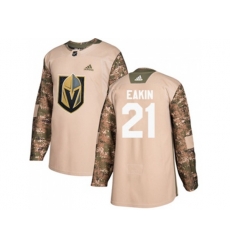 Vegas Golden Knights #21 Cody Eakin Camo Authentic 2017 Veterans Day Stitched NHL Jersey