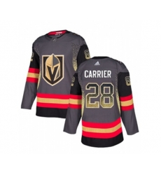 Vegas Golden Knights #28 William Carrier Authentic Black Drift Fashion NHL Jersey