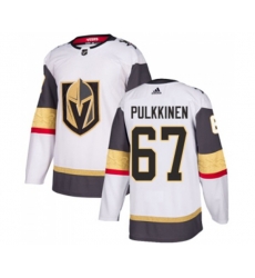 Vegas Golden Knights #67 Teemu Pulkkinen Authentic White Away NHL Jersey