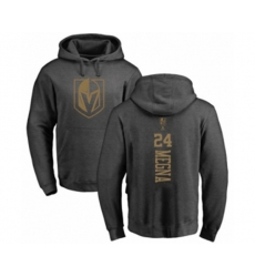 Vegas Golden Knights #24 Jaycob Megna Charcoal One Color Backer Pullover Hoodie