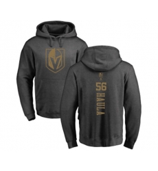 Vegas Golden Knights #56 Erik Haula Charcoal One Color Backer Pullover Hoodie