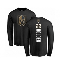 Vegas Golden Knights #22 Nick Holden Black Backer Long Sleeve T-Shirt