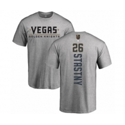 Vegas Golden Knights #26 Paul Stastny Gray Backer T-Shirt