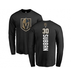 Vegas Golden Knights #30 Malcolm Subban Black Backer Long Sleeve T-Shirt